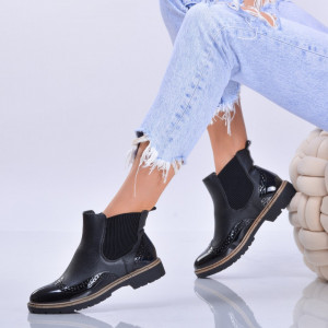 Ghete Dama Imblanite Boris Negre - Need 4 Shoes