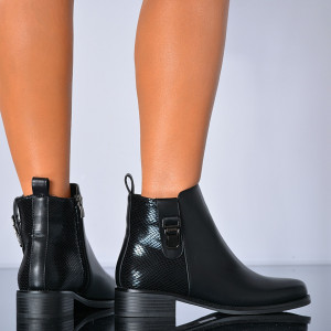 Ghete Dama Imblanite Carissa Negre - Need 4 Shoes