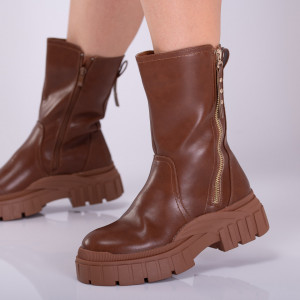 Ghete dama imblanite Emporia Camel - Need 4 Shoes