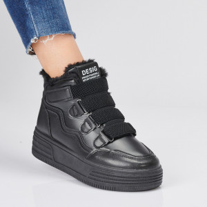 Ghete Dama Imblanite Mario Negre - Need 4 Shoes