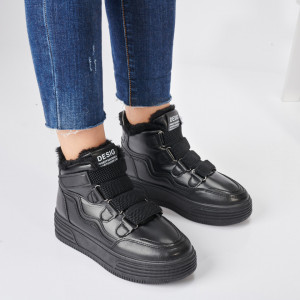 Ghete Dama Imblanite Mario Negre - Need 4 Shoes