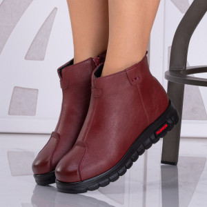 Ghete Dama Imblanite Maroc 7 Bordo - Need 4 Shoes