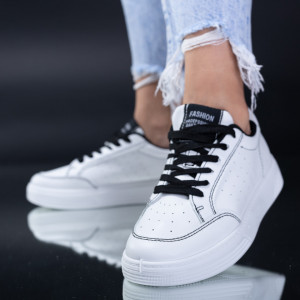 Tenisi Dama Andy Alb/Negru-Need 4 Shoes