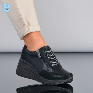 Adidasi Dama Piele Naturala Anaida Negri - Need 4 Shoes