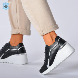 Adidasi Dama Piele Naturala Debby Negri - Need 4 Shoes