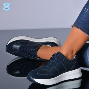 Adidasi Dama Piele Naturala Maurina Navy- Need 4 Shoes