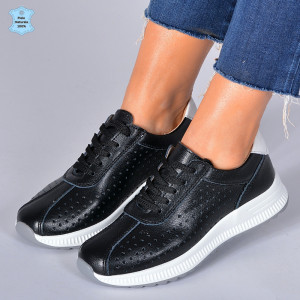 Adidasi Dama Piele Naturala Pamy Negri- Need 4 Shoes