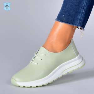 Adidasi Dama Piele Naturala Roua Verzi- Need 4 Shoes