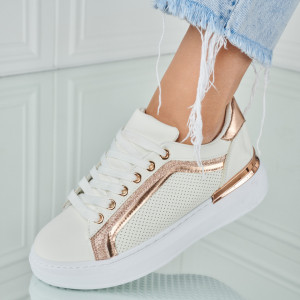 Adidasi Dama Irene Alb/Roze- Need 4 Shoes