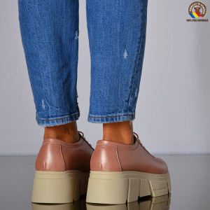 Pantofi Dama Piele Naturala Adelisa Roz- Need 4 Shoes