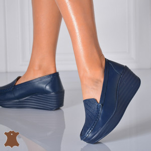 Pantofi Dama Piele Naturala Arien  Navy- Need 4 Shoes