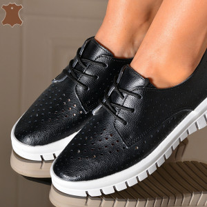 Pantofi Dama Piele Naturala Brazil Negri - Need 4 Shoes