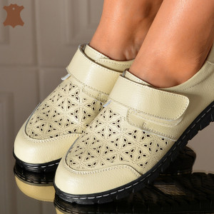 Pantofi Dama Piele Naturala Cara Bej- Need 4 Shoes