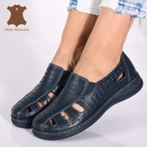 Pantofi Dama Piele Naturala Eden Navy- Need 4 Shoes