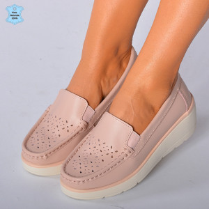 Pantofi Dama Piele Naturala Iuliana Roz- Need 4 Shoes