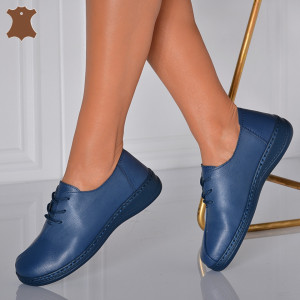 Pantofi Dama Piele Naturala Letitia Navy- Need 4 Shoes