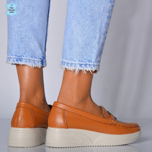 Pantofi Dama Piele Naturala Livia Camel- Need 4 Shoes