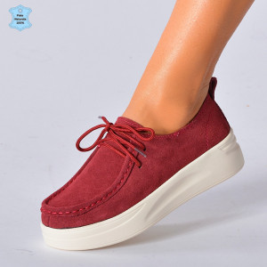 Pantofi Dama Piele Naturala Marllen Bordo- Need 4 Shoes