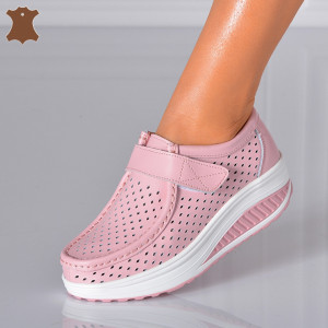 Pantofi Dama Piele Naturala Zena Roz- Need 4 Shoes