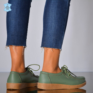 Pantofi Dama Piele Naturala Zora 3 Verzi- Need 4 Shoes