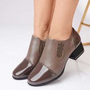 Pantofi Cu Toc Dama Aida Kaki- Need 4 Shoes