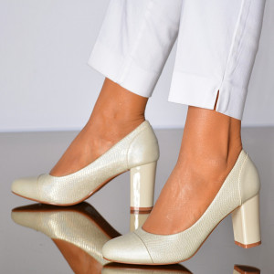 Pantofi Cu Toc Dama Blanca Bej- Need 4 Shoes