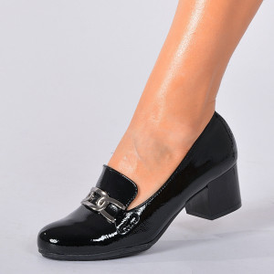 Pantofi Cu Toc Dama Brandy Negri