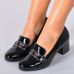 Pantofi Cu Toc Dama Brandy Negri