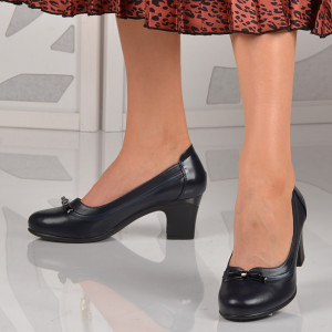 Pantofi Cu Toc Dama Carisa Blue - Need 4 Shoes