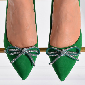 Pantofi Cu Toc Dama Carlina  Verzi- Need 4 Shoes