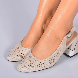 Pantofi Cu Toc Dama Despina 2 Bej- Need 4 Shoes