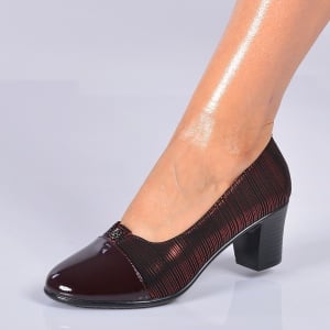 Pantofi Cu Toc Dama Draga Bordo- Need 4 Shoes