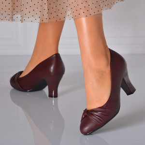 Pantofi Cu Toc Dama Eleonora Bordo- Need 4 Shoes