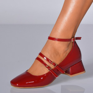Pantofi Cu Toc Dama Elvyra Bordo- Need 4 Shoes