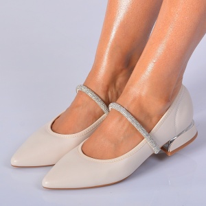 Pantofi Cu Toc Dama Flavy Bej- Need 4 Shoes