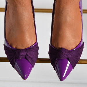 Pantofi Cu Toc Dama Freya Mov- Need 4 Shoes