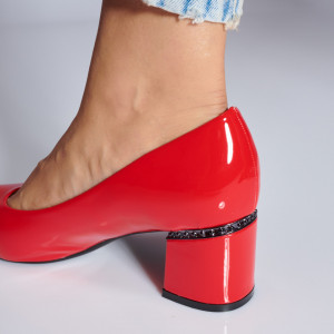 Pantofi Cu Toc Dama Luiza Rosii- Need 4 Shoes