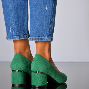 Pantofi Cu Toc Dama Luiza 2 Verzi- Need 4 Shoes