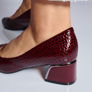 Pantofi Cu Toc Dama Malvina Bordo- Need 4 Shoes