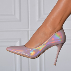 Pantofi Cu Toc Dama Marbel Roze- Need 4 Shoes