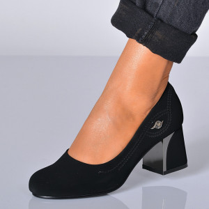 Pantofi Cu Toc Dama Mona Negri- Need 4 Shoes