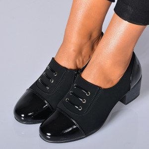 Pantofi Cu Toc Dama Noreen Negri- Need 4 Shoes