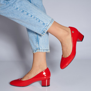 Pantofi Cu Toc Dama Priscila Rosii- Need 4 Shoes