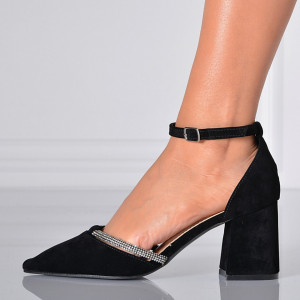 Pantofi Cu Toc Dama Rona Negri - Need 4 Shoes