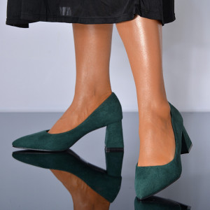 Pantofi Cu Toc Dama Sandruela Verzi- Need 4 Shoes