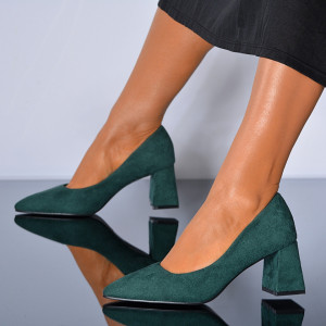 Pantofi Cu Toc Dama Sandruela Verzi- Need 4 Shoes