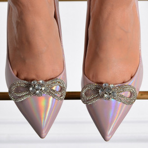 Pantofi Cu Toc Dama Sinderela Roze- Need 4 Shoes