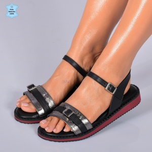 Sandale Dama Piele Naturala Lucia 14 Negre- Need 4 Shoes