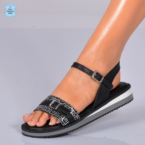 Sandale Dama Piele Naturala Lucia 2 Negre- Need 4 Shoes