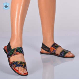 Sandale Dama Piele Naturala Martina Multicolor- Need 4 Shoes